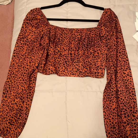 Ruffle Cheetah Corset TopNWOT - Picture 1 of 1